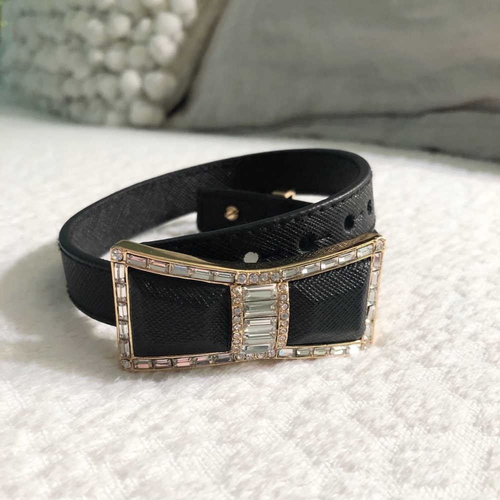 Kate Spade black wrap bracelet